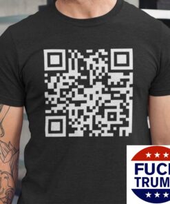 F*ck Trump QR Code T-Shirt, Subtle Anti Trump Shirt, FDT Tee, Trump Sucks Top, Anti Fascist Tshirt, Hidden Message Shirt, Fun Prank Gift