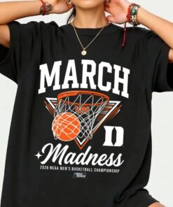 Duke Basketball Shirt, 2026 March Madness Basketball Tee, NCAA T-Shirt, Duke Blue Devils Fan Gift, College Basketball Tournament Graphic Top