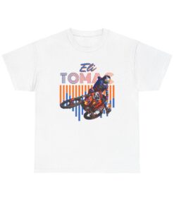 Eli Tomac Retro Graphic T-Shirt | Vintage Style Supercross Tee | Motocross Racing Fan Apparel | Dirt Bike MX Shirt