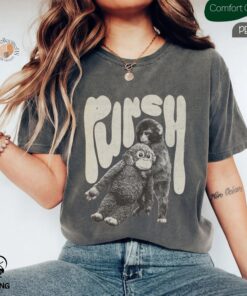 Monkey Punch T-Shirt, Baby Monkey Holding Plush Toy, Baby Monkey Punch Shirt, Trendy Shirt, Trend Viral Baby Monkey Tshirt