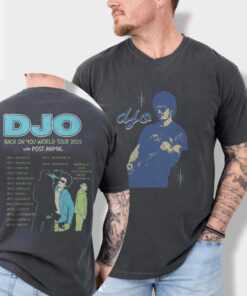 Djo Back On You Tour 2026 T-Shirt Vintage Indie Pop Concert Tee Unisex