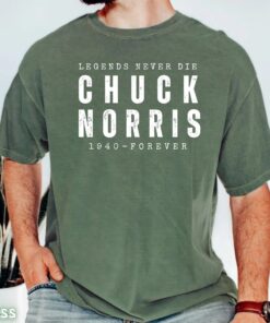 Chuck Norris Never Die T-Shirt, Chuck Norris Memorial Shirt, Chuck Norris Tribute Tee, RIP Chuck Norris 1940-2026, Gift for Chuck Norris Fan