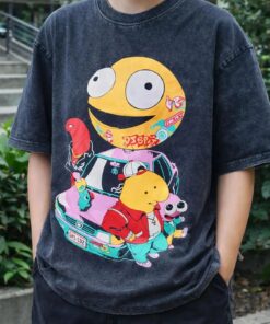 Smiles For Miles Acid Wash T-Shirt, Sweatshirt or Hoodie