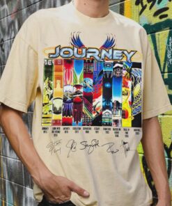 Journey Albums Timeline T-Shirt, Final Frontier Tour 2026 Retro Rock Band Tee