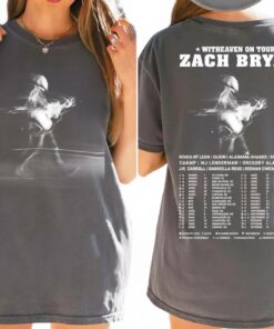 Zach Bryan Shirt, With Heaven On Tour 2026 Vintage Shirt, Oklahoma Country Graphic T-Shirt, Merch Country Lover Gift