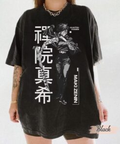 Maki Zenin T-Shirt, Sweatshirt & Hoodie, Maki Unisex Tee, JJK Shirt, Y2K Streetwear Japanese, Gift for Anime Lovers