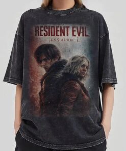 Vintage Resident Evil Requiem 2026 T-Shirt, Resident Evil 9 Sweatshirt or Hoodie, Gift For Gamer, Umbrella Corps Horror Game Tee