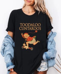 Retro Roller Girl Graphic Tee, Toodaloo Cuntaroos Funny Top