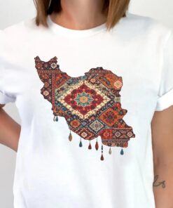 Free Iran Shirt, Iran Freedom Tee, Persian Map Graphic T-Shirt, Peace Not War Top
