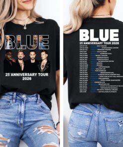 Blue Concert Tour T-Shirt, Concert Party Shirt, Blue Music Lover Top, Blue Anniversary Gift Shirt, Blue World Tour Tee