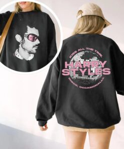 Kiss All The Time Harry Styles Sweatshirt, HS4 Disco Occasionally Fan Crewneck, Retro Concert Tour T-Shirt or Hoodie