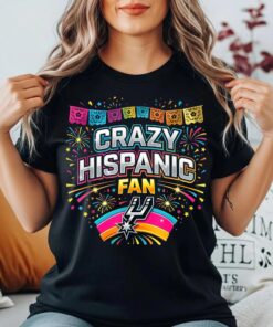 Crazy Hispanic Spurs Fan T-Shirt, Basketball Fan Tee, Game Day Shirt, Sports Lover Gift, Funny Fan Tshirt, Spurs Supporter Top