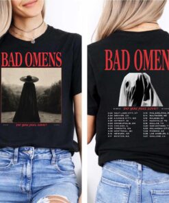 Bad Omens Tour Shirt, DYFL Band Tee, Gothic Rock Graphic T Shirt, Unisex Concert Merch, Front Back Print Fan Gift Top