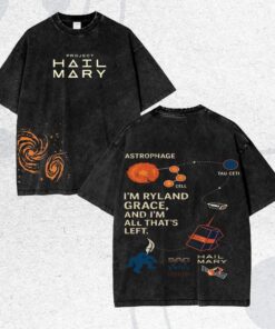 Vintage Wash Project Hail Mary Rocky T-Shirt, Hail Mary Book Inspired Tee, Scifi Reader Gift