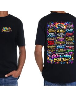 80s Cruise Year Ten Lineup Shirt, Retro Synthwave Concert Tour Tee