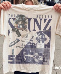 Carlos Sainz F1 Racing T-Shirt, Vintage Formula 1 Graphic Tee, Sainz Fan Shirt, Grand Prix Driver Gift
