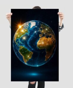 World Trend Design Earth Poster & Canvas, Wall Decoration, Home Decor Inspiration