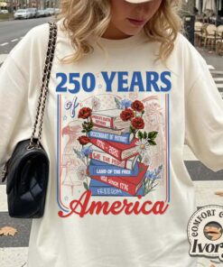 250 Years America Shirt, Patriotic Reader Tee, 1776-2026 Book Lover Gift