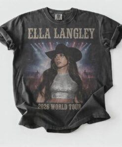 Ella Langley 2026 World Tour T-Shirt, Country Concert Graphic Tee, Vintage Tour Shirt, Western Music Fan Shirt, Gift Tee