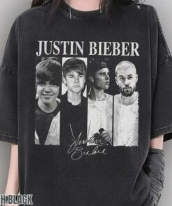 Justin Bieber Musical Journey Eras Vintage Comfort Colors Shirt Heavyweight Pepper Graphic Tee