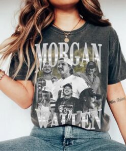 Morgan Wallen Vintage Bootleg Rap T-Shirt, 90s Chrome Collage Shirt