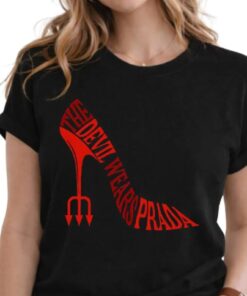 The Devil Wears Prada Inspired Red High Heel Shirt