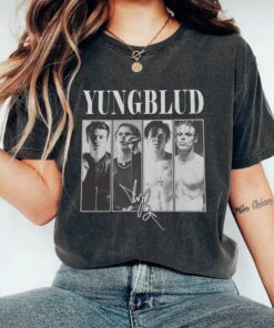YUNGBLUD Graphic T Shirt Women, Retro Music Fan Tee, Concert Outfit Casual Crew Neck Top