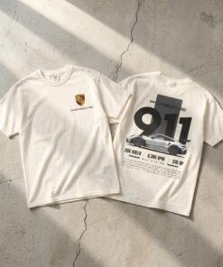 Porsche Logo T-shirt, Racing Formula One Merch, Porsche 911 GT3 RS