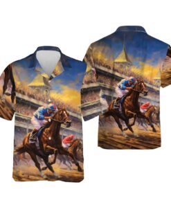 Horse Racing Hawaiian Shirt, Kentucky Derby 152 Tee