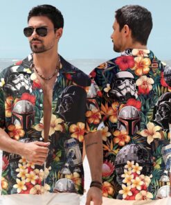 Star Wars Floral Hawaiian Shirt