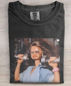 Funny Gym Doll Shirt, Vintage Workout Meme T-Shirt, Retro Humor Fitness Tee