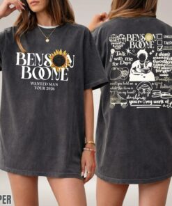 Benson Boone Vintage Shirt, 2026 Concert Tour Tee, BB Album Merch, Retro Music Graphic Shirt, Fan Gift
