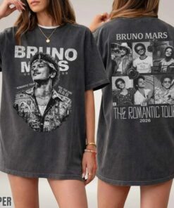 Bruno Mars Romantic World Tour 2026 T Shirt – Fan Inspired Concert Tee, Music Lover Gift, Gift For Fan