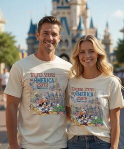 Funny Mickey and Friends USA 250th Anniversary Shirt