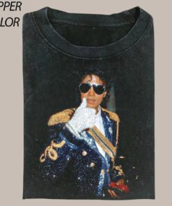 Michael Jackson 90s Retro Shirt, Music Tees, King of Pop Vintage 90\s T-Shirt --porcelain