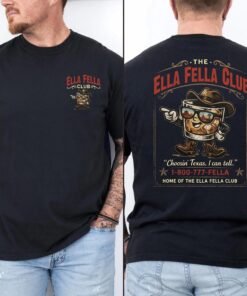 Ella Fella Club Cowboy Whiskey Graphic Tee, Western Country Concert Shirt