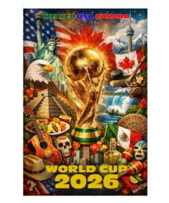 2026 FIFA World Cup Poster & Canvas, USA Mexico Canada Decor