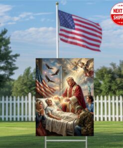 Trump Jesus Sign, Trump Humor Yard Sign, Healing Scene Sign, Patriotic Yard Sign, President Trump Sign, Trump Sign