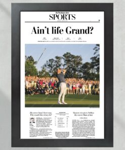 2025 Masters Champion Rory McIlroy 'Ain't life Grand' Front Page Newspaper Augusta