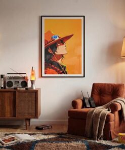 Ace, One Piece Poster Matte Vertical Poster, Anime Straw Hat Poster