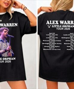 Alex Tour 2026 T Shirt, Concert Fan Graphic Tee, A Warren Merch Front And Back Printed Tee Shirt Gift