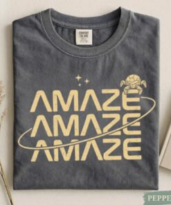 Amaze Rocky Logo T-shirt Retro Planet Graphic, Movie Lover Vintage T-Shirt
