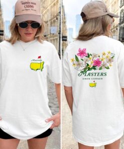 Amen Corner Floral Golf Shirt, Masters Tournament Inspired Tee, Spring Golf Apparel