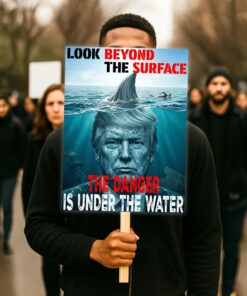 Anti Trump Protest Poster & Canvas, Political Poster, No King Protest Wall Art