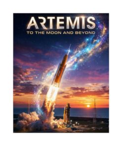 Artemis Space Poster - NASA Artemis Wall Art - Abstract Space Print - Space Fan Gift - Artemis II poster