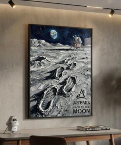 Artemis Space Poster - NASA Artemis Wall Art - Space Fan Gift - Artemis II poster