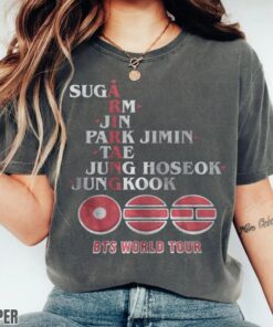BTS Members Arirang Tour T-Shirt Vintage Retro Style