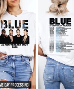 Blue 25th Anniversary Tour Concert 2026 Tshirt, 25th Anniversary Tour Tee