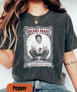 Bruno Mars T-Shirt, The Romantic Tour Vintage Rap Sweatshirt, 90s Retro Music Merch Hoodie