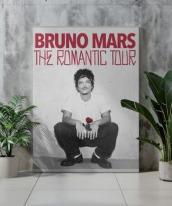 Bruno Mars The Romantic Tour Poster, Rolled Poster, Concert Memorabili
